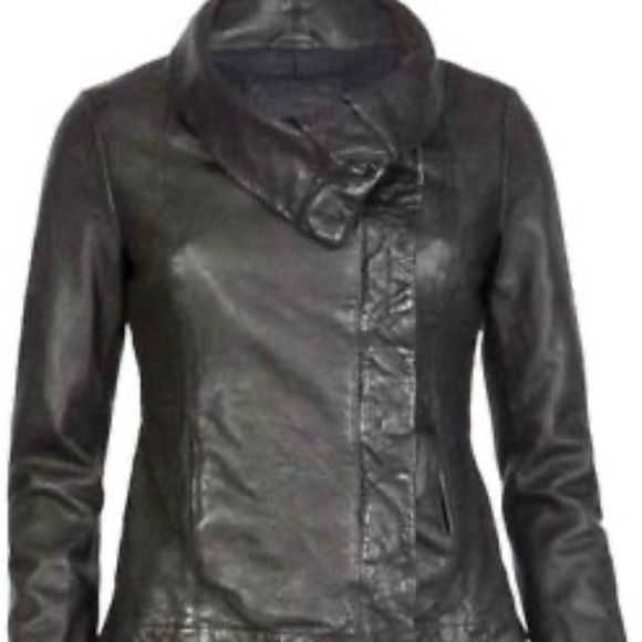 All Saints Ulani Black Leather Jacket